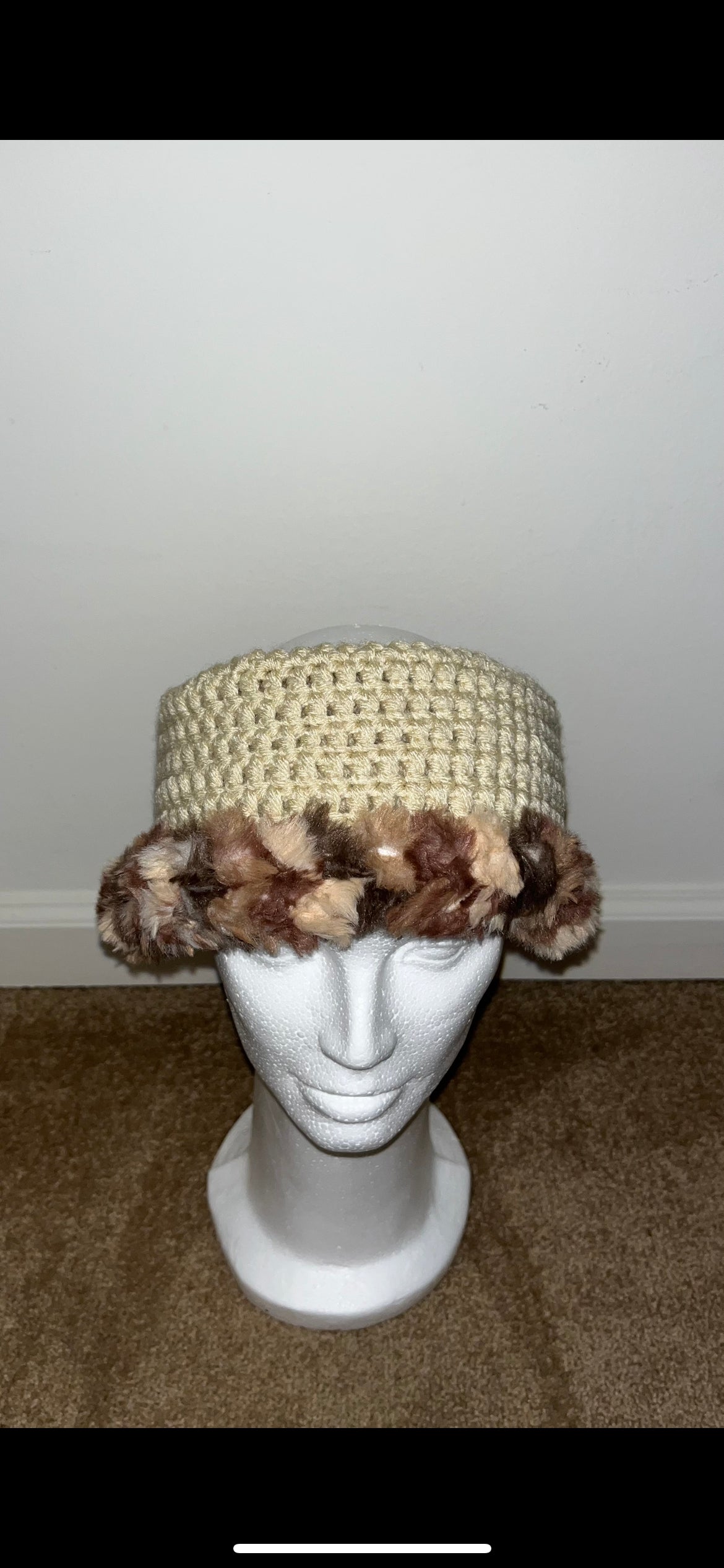 Crochet hat mask for dreads/ high ponytails/ puffs