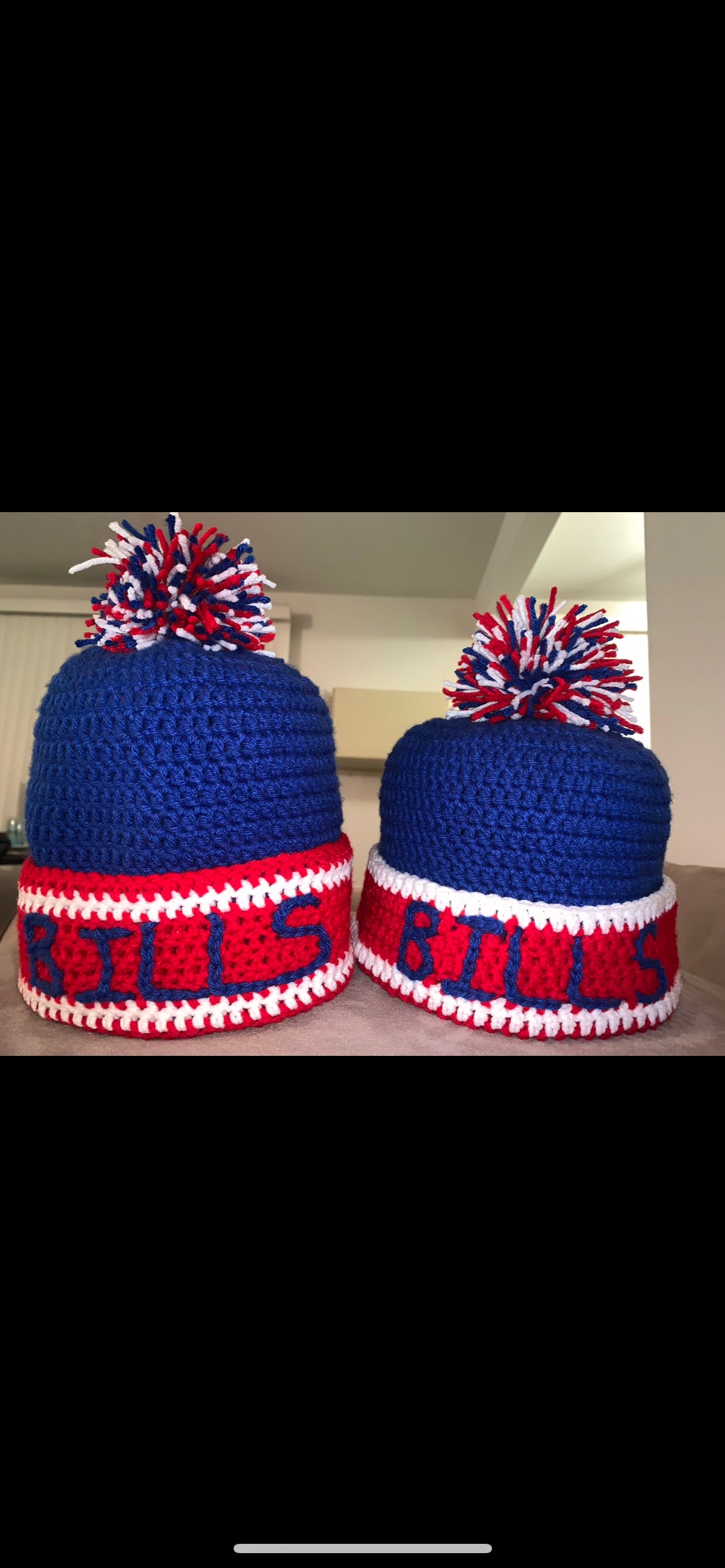 Couples Crochet Bills Pom Pom hats