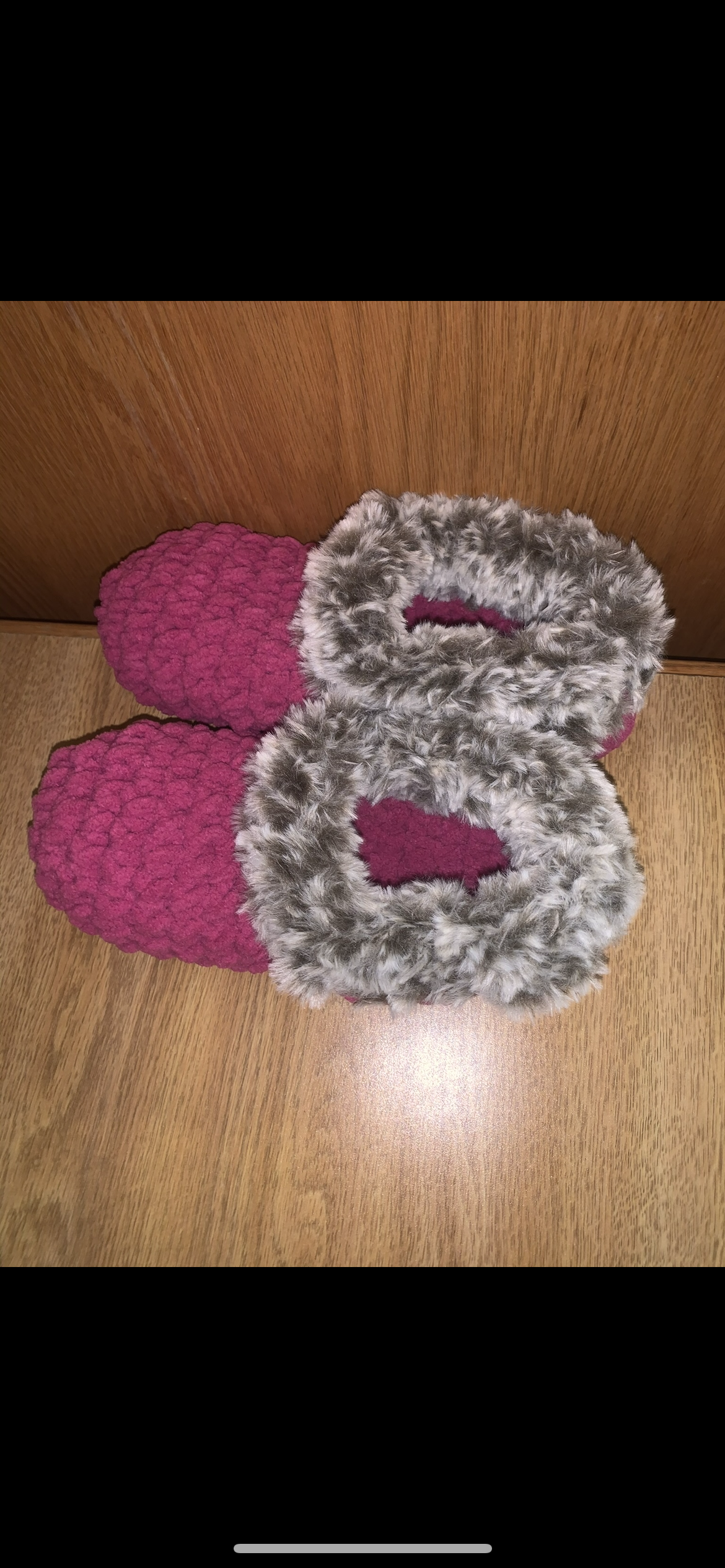 Cozy crochet slippers