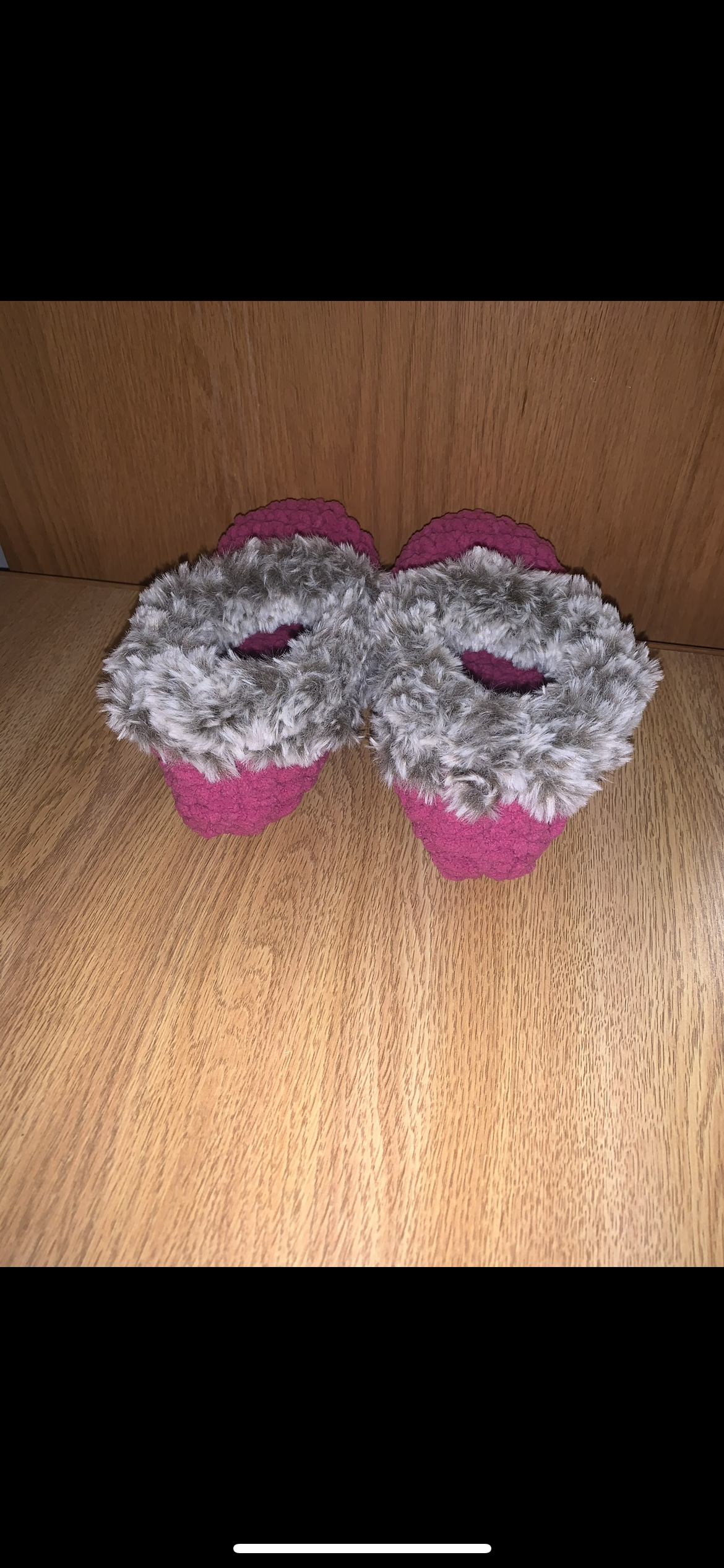 Cozy crochet slippers